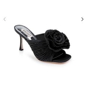 Badgley Mischka Blythe Slide with Floral Detail